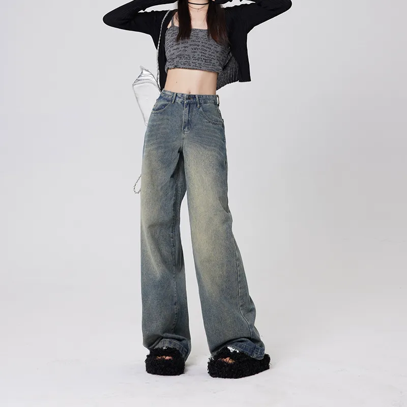 Wen Shan Jeans Women's Vintage Blue-9