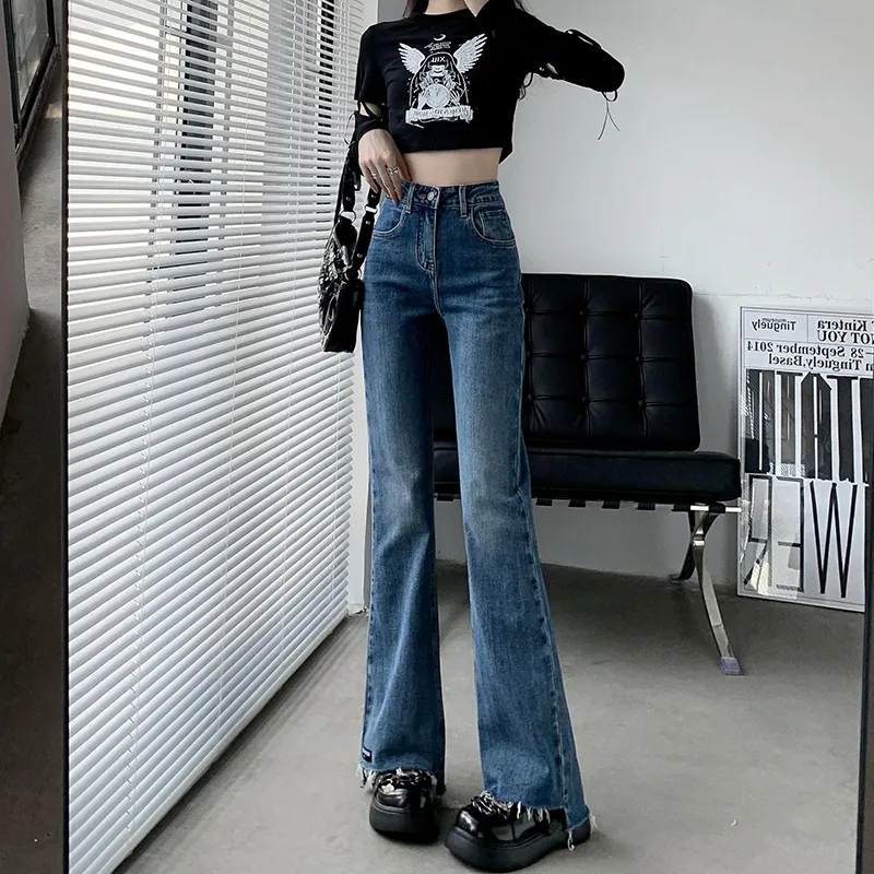 Wen Shan Jeans Women's Vintage Blue-6