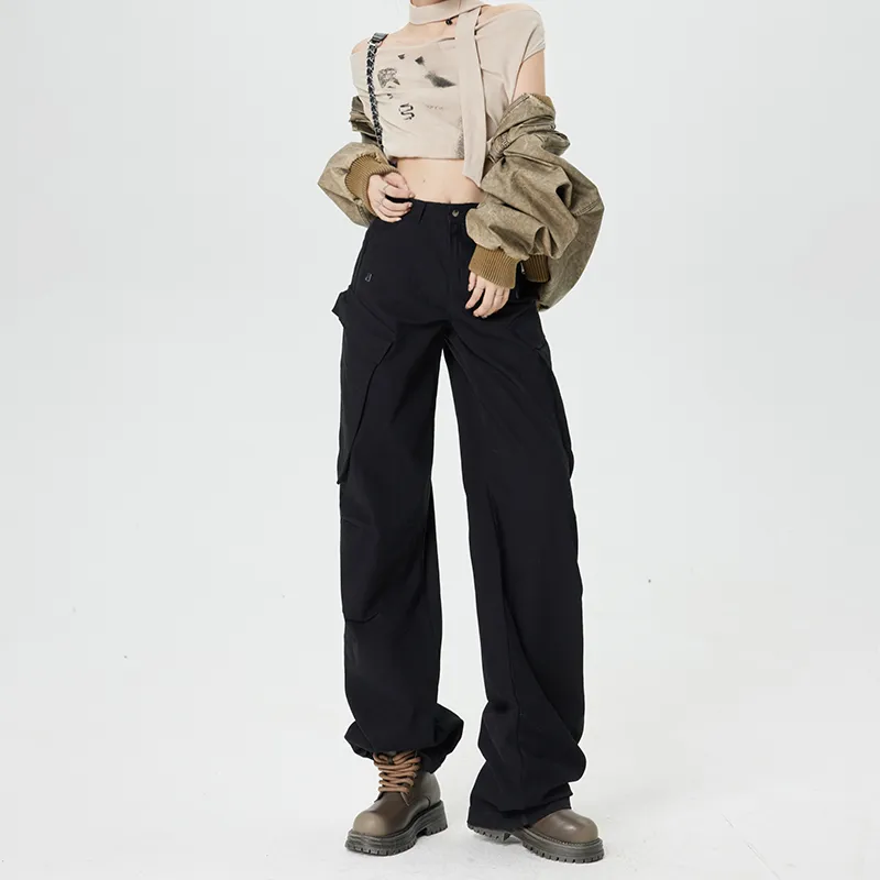 Wen Shan Casual Pants Women's Black-2