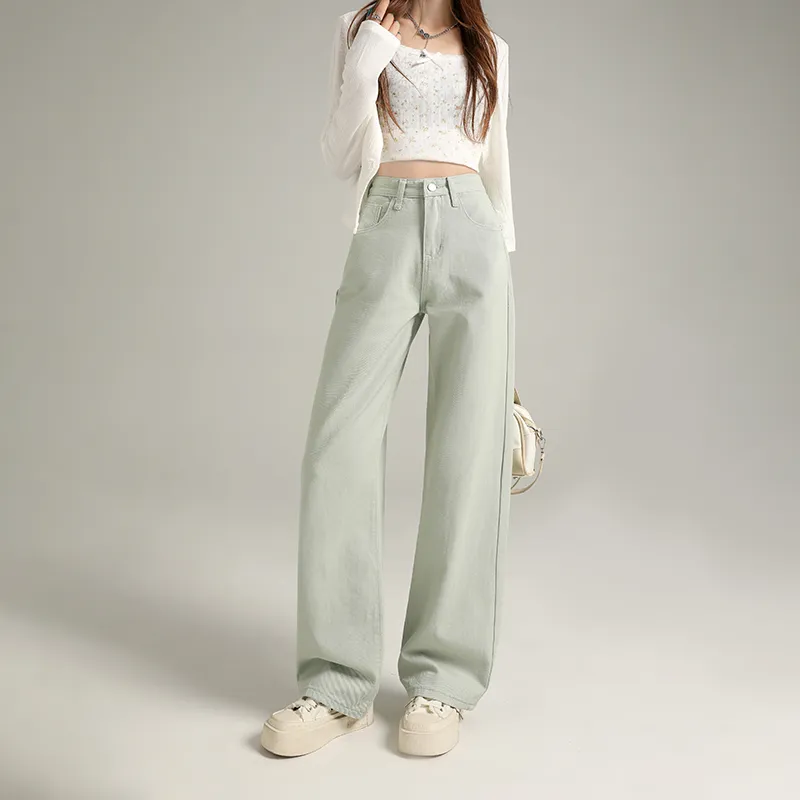 Wen Shan Jeans Women's Mint Green-5