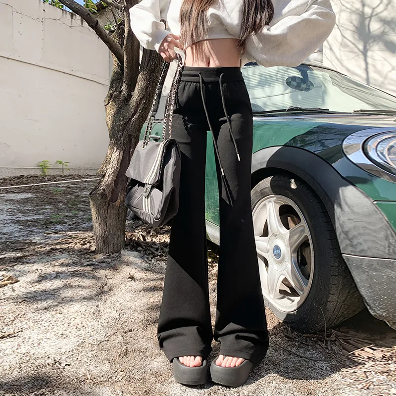 Wen Shan Casual Pants Women's Black-8