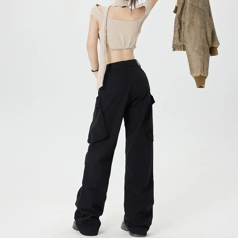 Wen Shan Casual Pants Women's Black-5