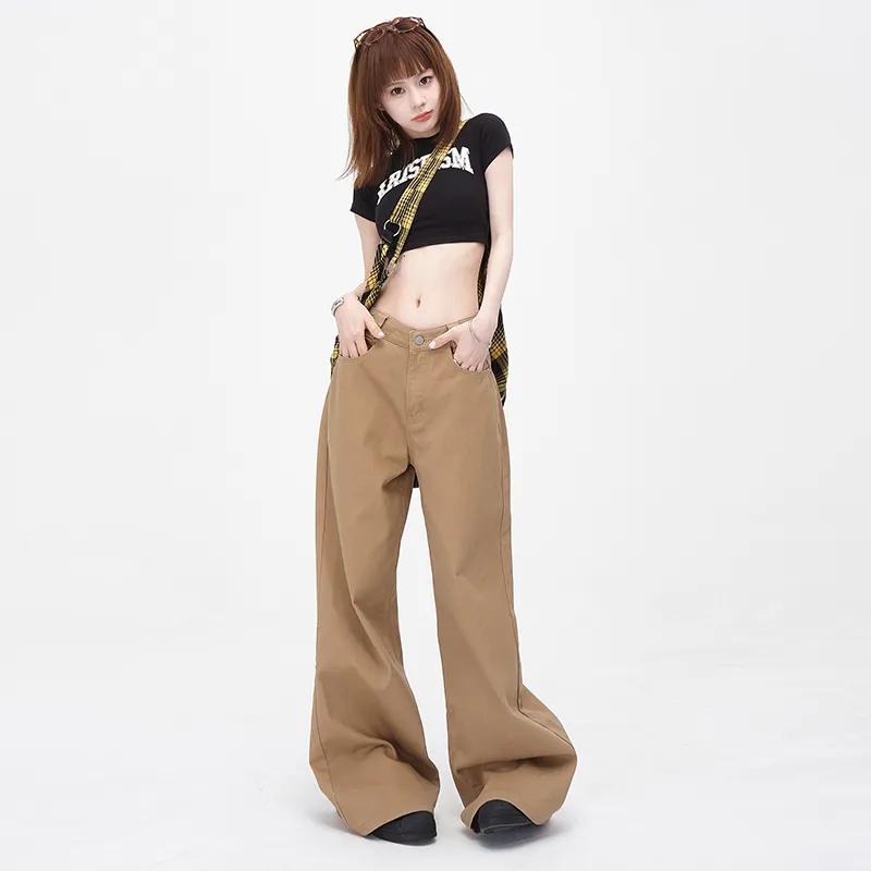 Vine Color Jeans Women's Latte Brown-35