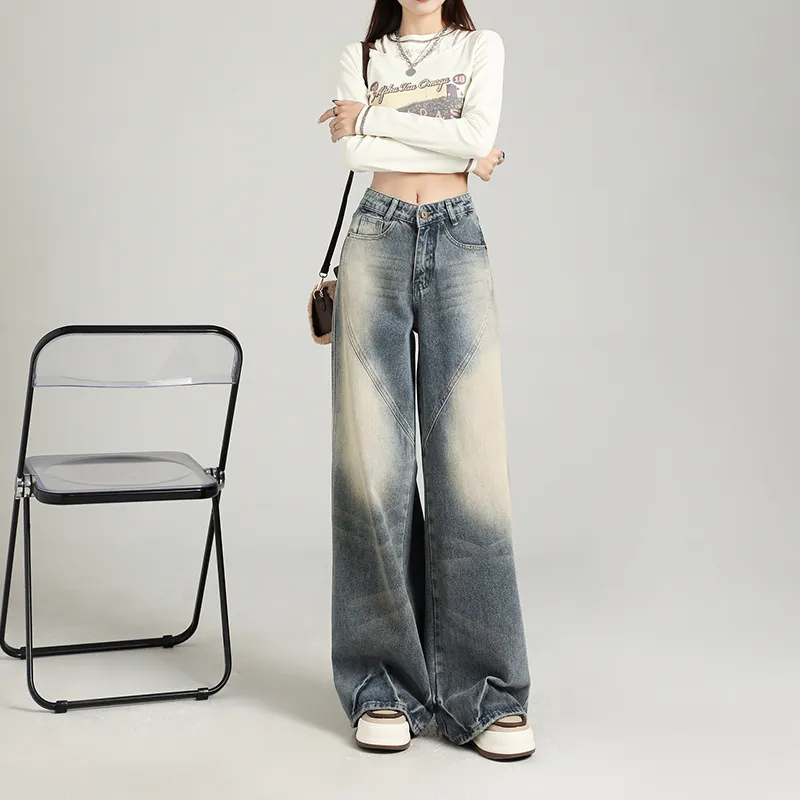 Wen Shan Jeans Women's Vintage Blue-9