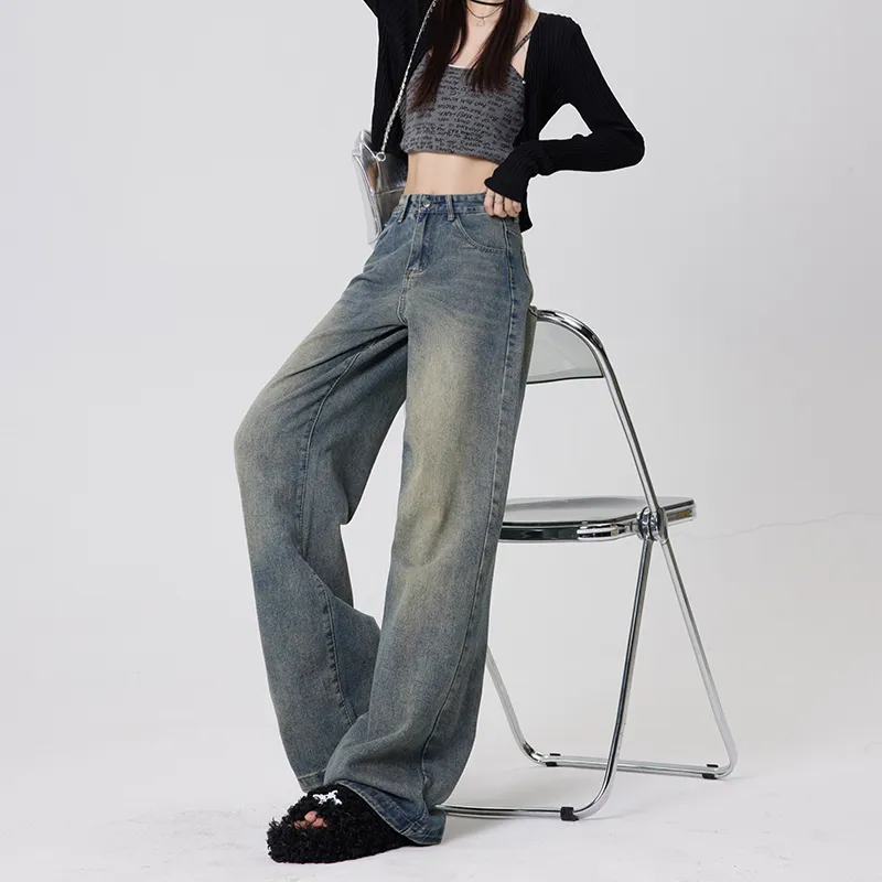 Wen Shan Jeans Women's Vintage Blue-12
