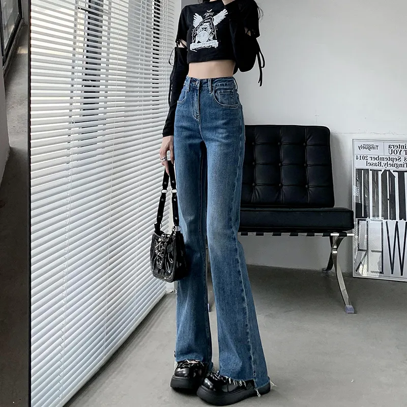 Wen Shan Jeans Women's Vintage Blue-4