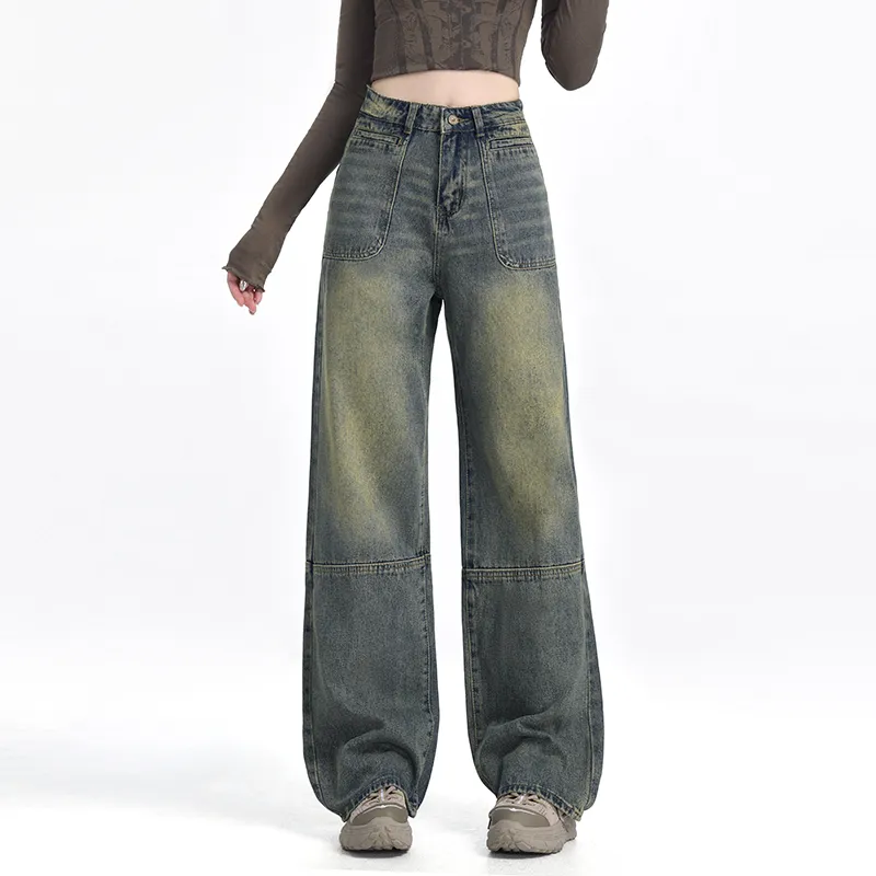 Wen Shan Jeans Women's Vintage Blue-8