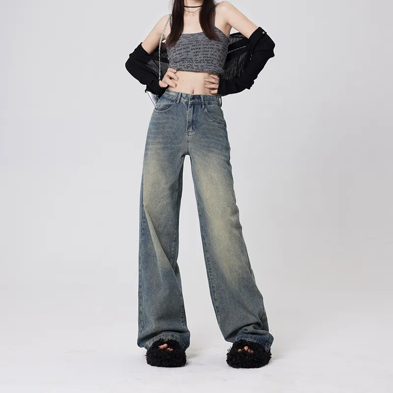 Wen Shan Jeans Women's Vintage Blue-2