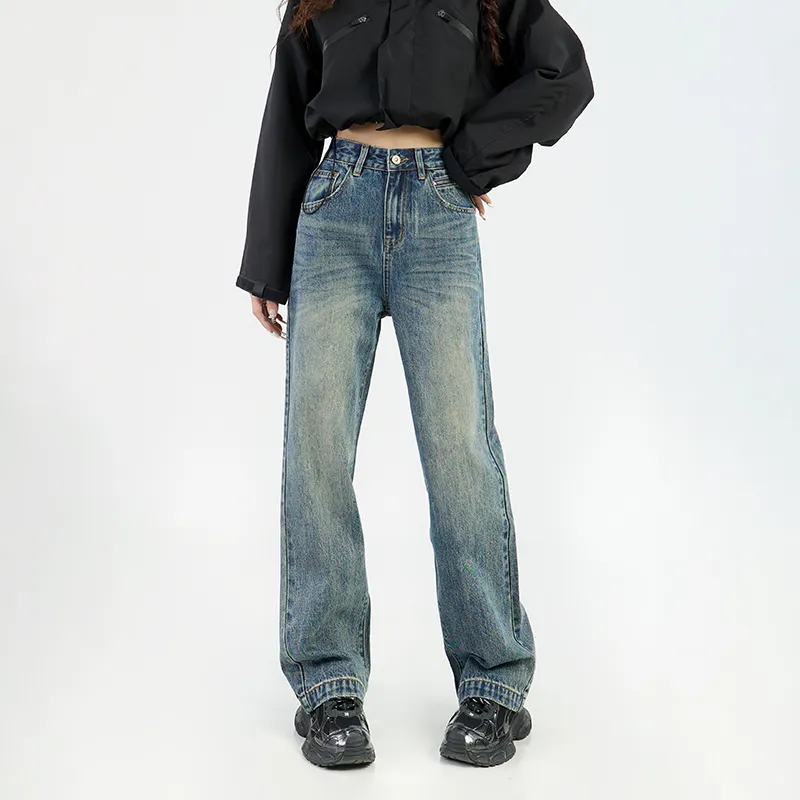 Wen Shan Jeans Women's Vintage Blue-2
