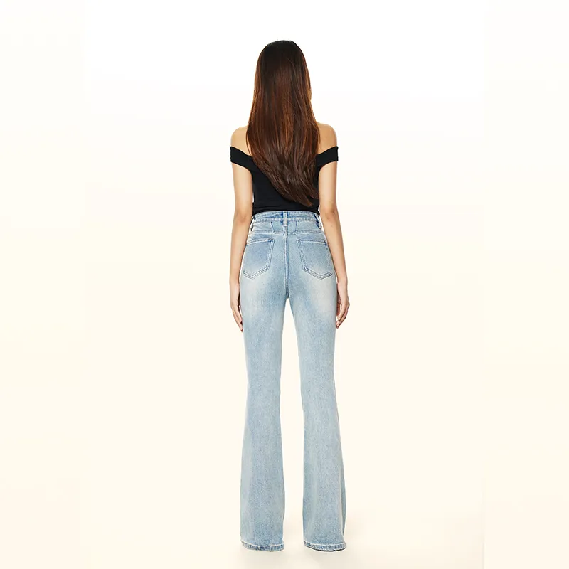 Wen Shan Jeans Women's Mine Blue-3