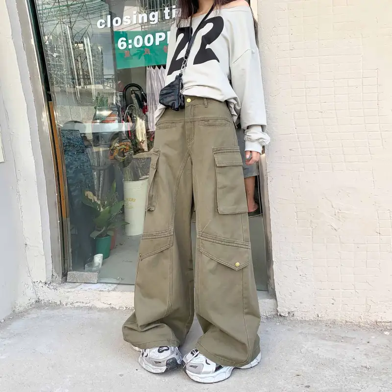 Wen Shan Jeans Women's Army Green-2