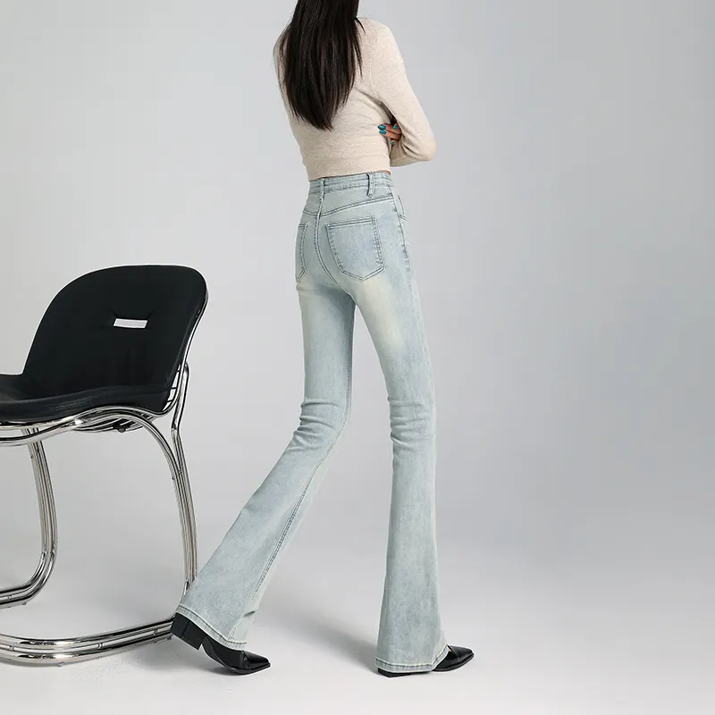 Wen Shan Jeans Women's Elegant Blue-4