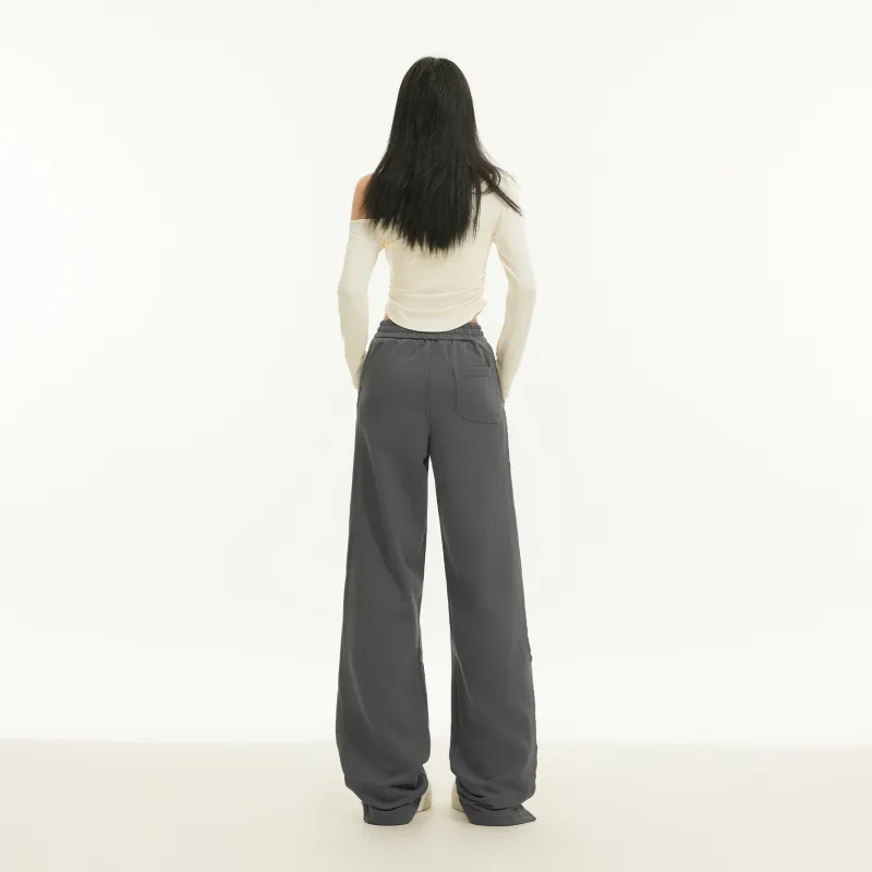 Wen Shan Casual Pants Women's Gray-3
