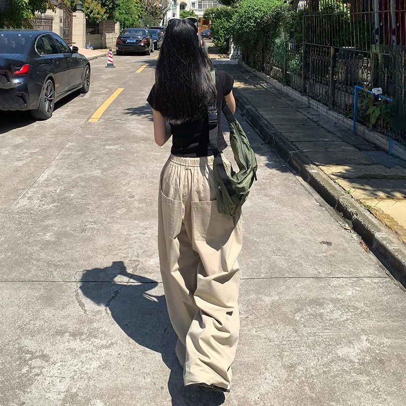 Wen Shan Casual Pants Women's Khaki-4