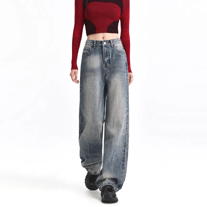 Wen Shan Jeans Women's Vintage Blue-4