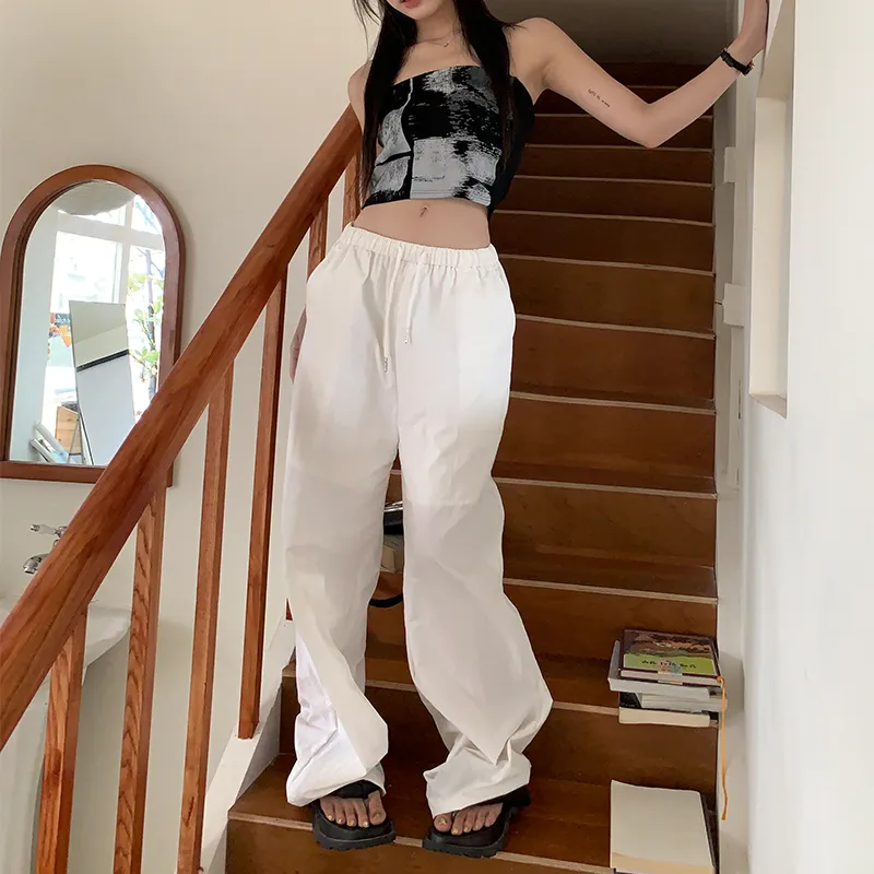Wen Shan Casual Pants Women's White-12