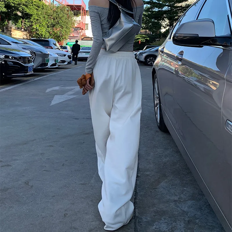 Wen Shan Casual Pants Women's White-13