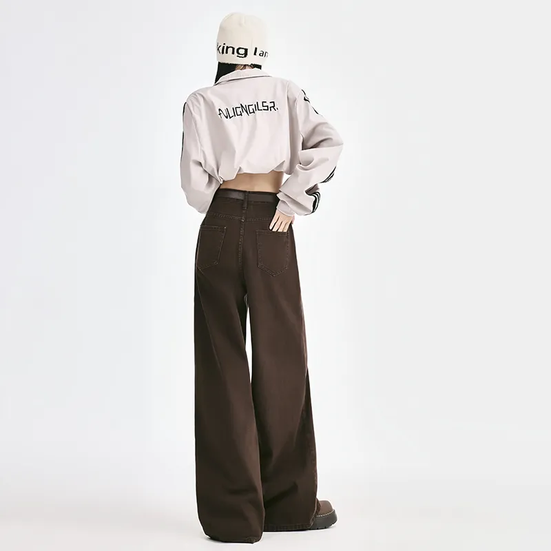 Wen Shan Jeans Women's Mystic Coffee Brown-5