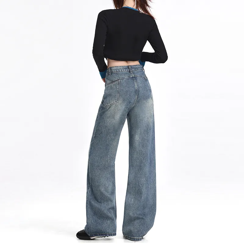 Wen Shan Jeans Women's Vintage Blue-4