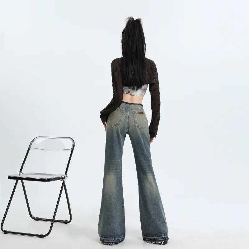 Wen Shan Jeans Women's Vintage Blue-4