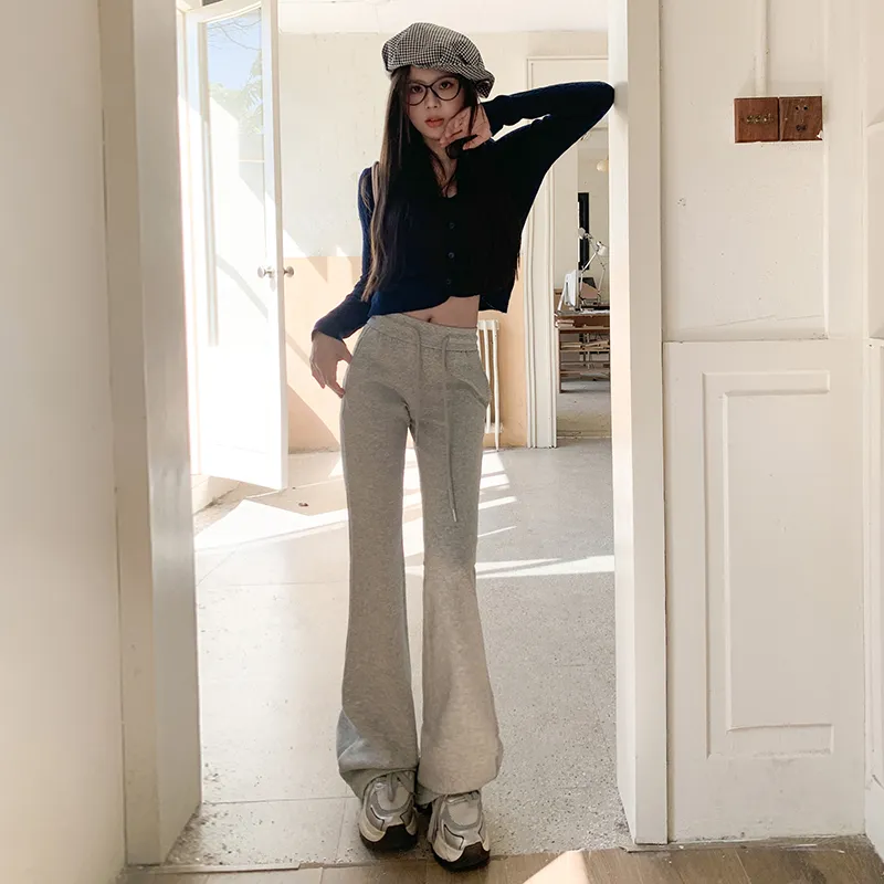 Wen Shan Casual Pants Women's Gray-9