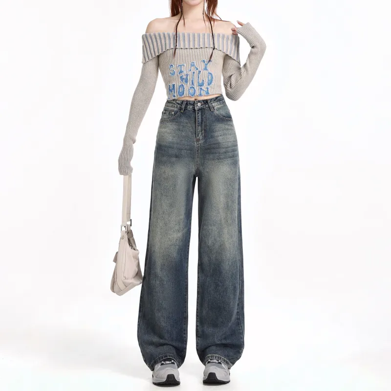 Wen Shan Jeans Women's Vintage Blue-9