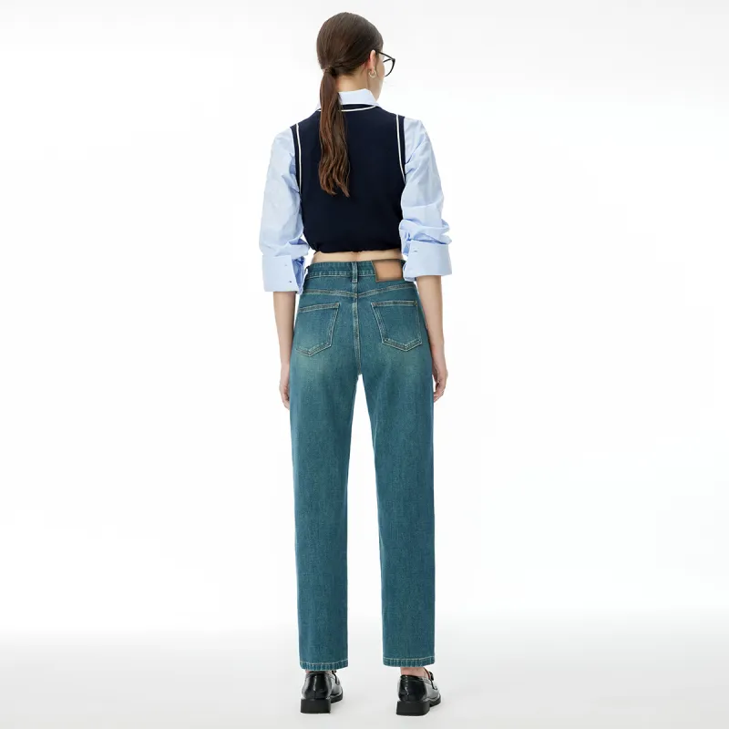 Wen Shan Jeans Women's Blue-2