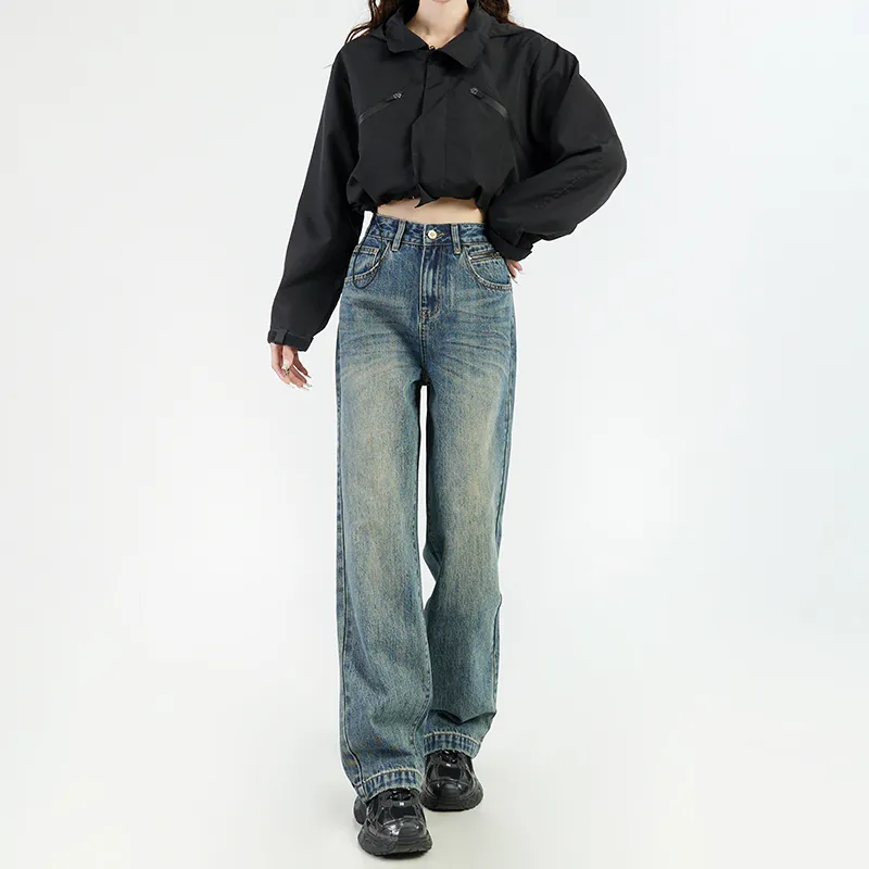 Wen Shan Jeans Women's Vintage Blue-12