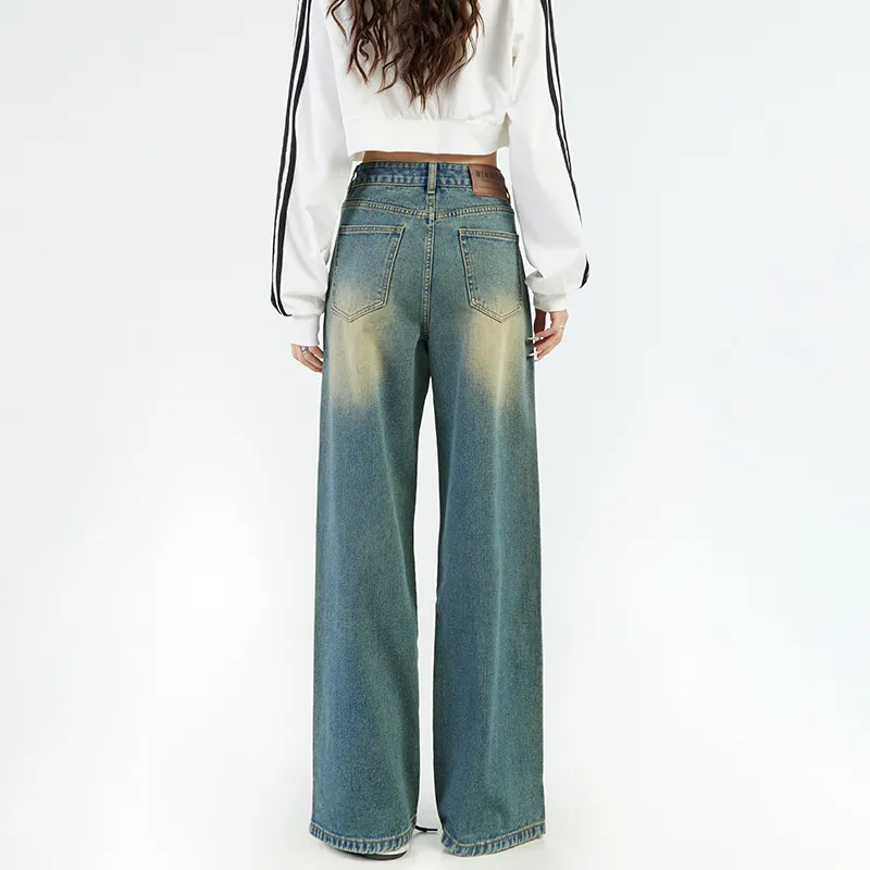 Wen Shan Jeans Women's Nostalgic Blue-12