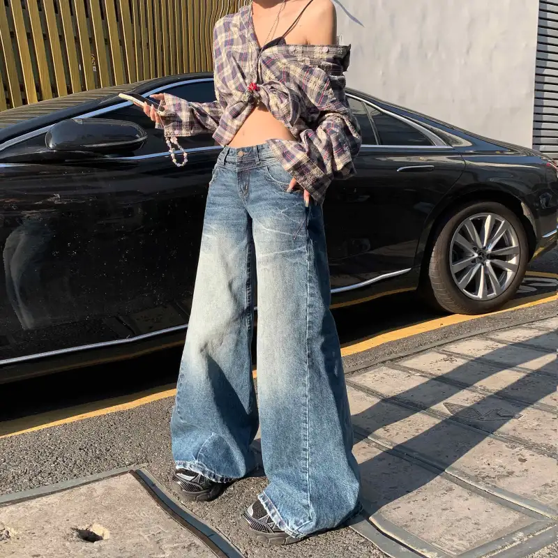 Wen Shan Jeans Women's Vintage Blue-11