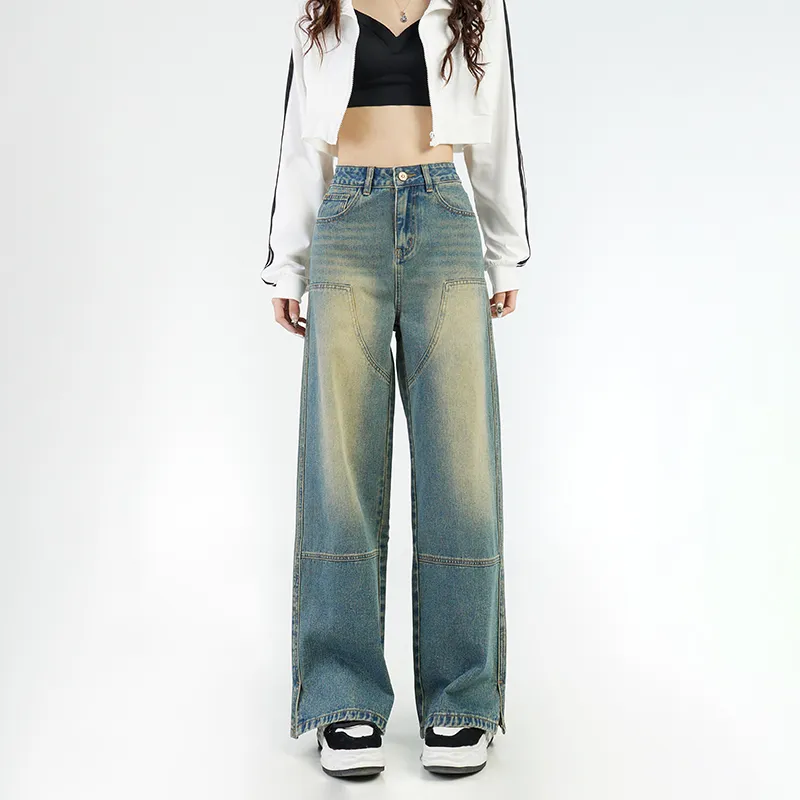 Wen Shan Jeans Women's Nostalgic Blue-3