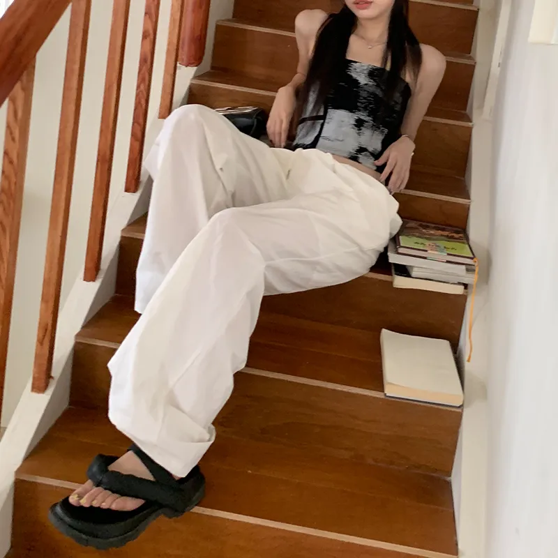 Wen Shan Casual Pants Women's White-4