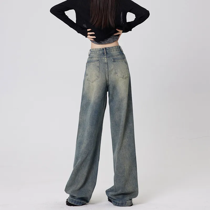 Wen Shan Jeans Women's Vintage Blue-13