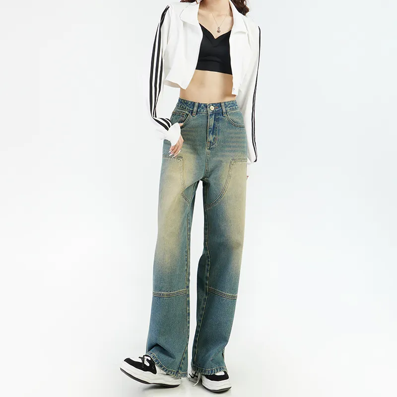 Wen Shan Jeans Women's Nostalgic Blue-11