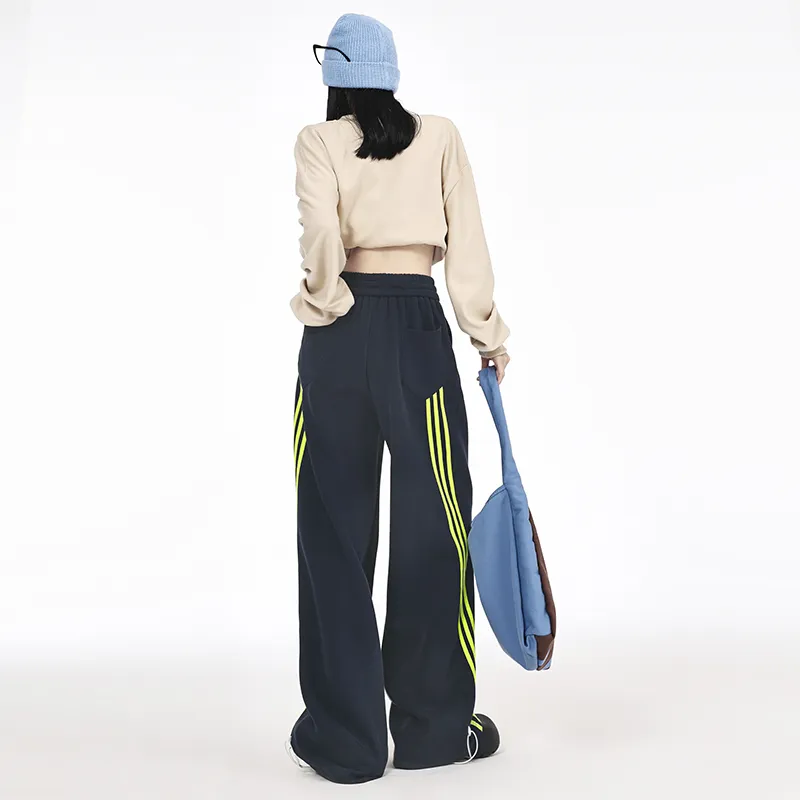 Wen Shan Casual Pants Women's Navy Blue-5