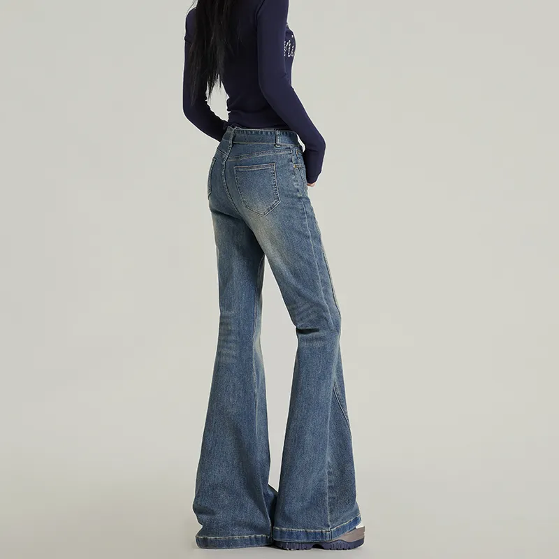 Wen Shan Jeans Women's Vintage Blue-9