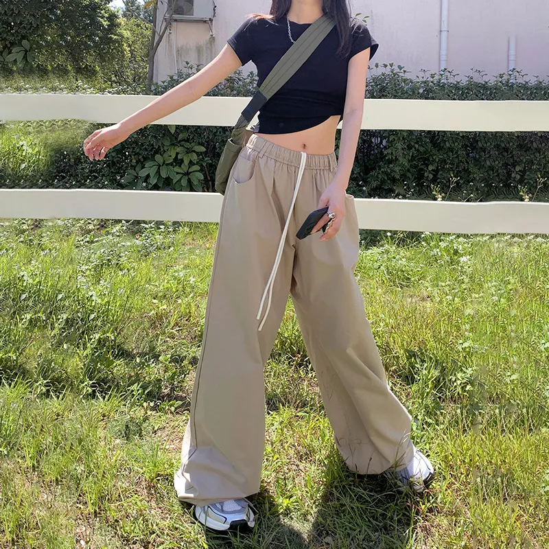 Wen Shan Casual Pants Women's Khaki-8