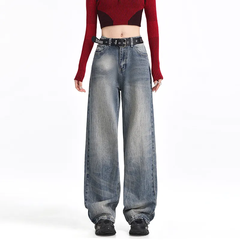 Wen Shan Jeans Women's Vintage Blue-3
