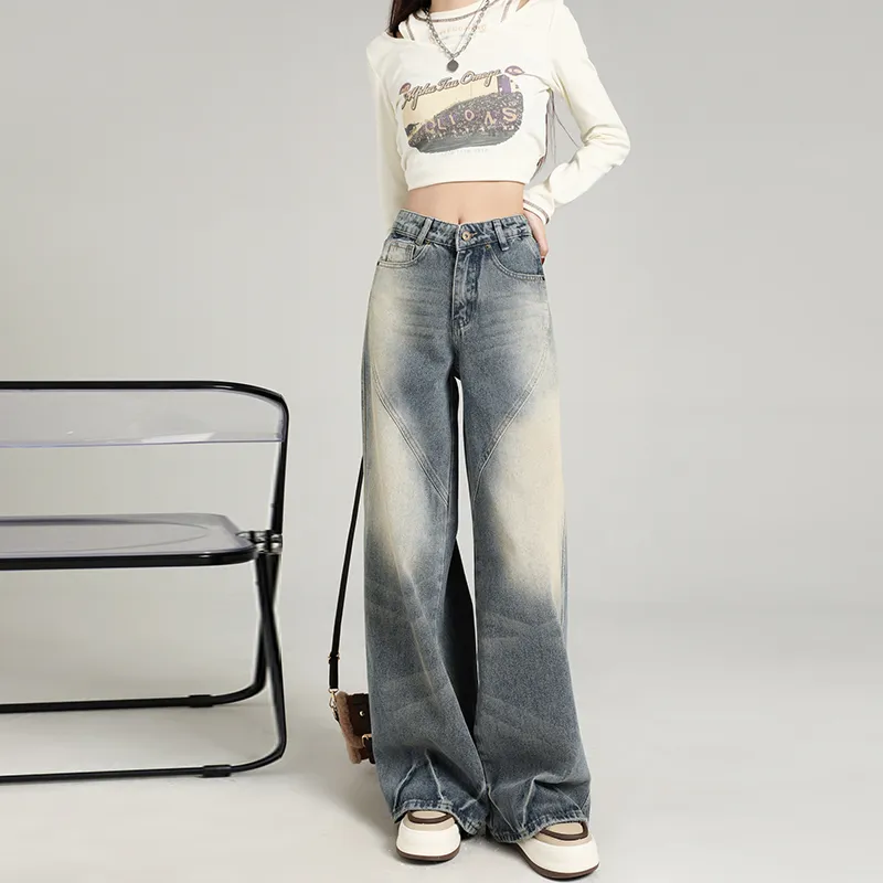 Wen Shan Jeans Women's Vintage Blue-11