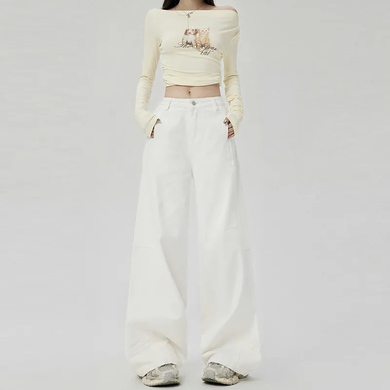 Wen Shan Casual Pants Women's White-5
