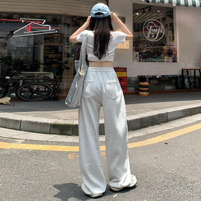 Wen Shan Casual Pants Women's Light Gray-6