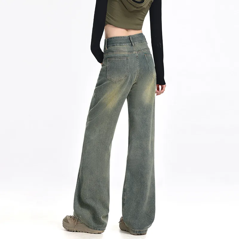 Wen Shan Jeans Women's Vintage Blue-10