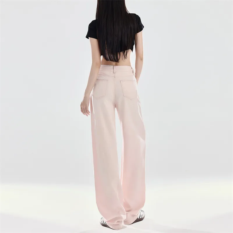 Wen Shan Jeans Women's Millennial Pink-5