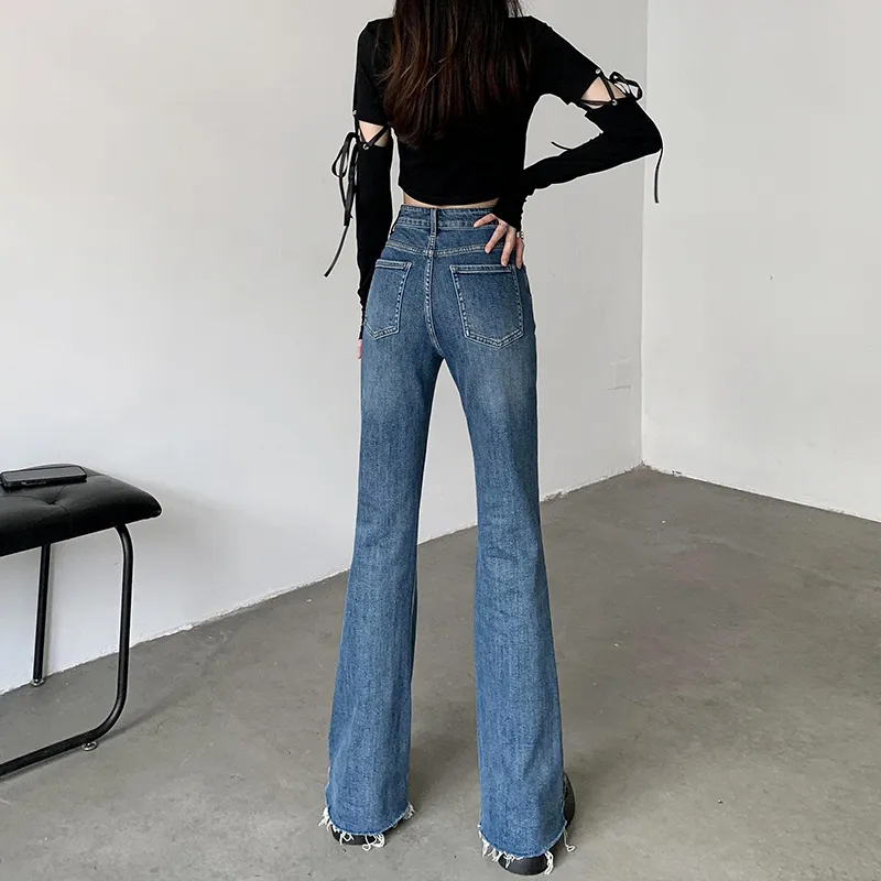 Wen Shan Jeans Women's Vintage Blue-7