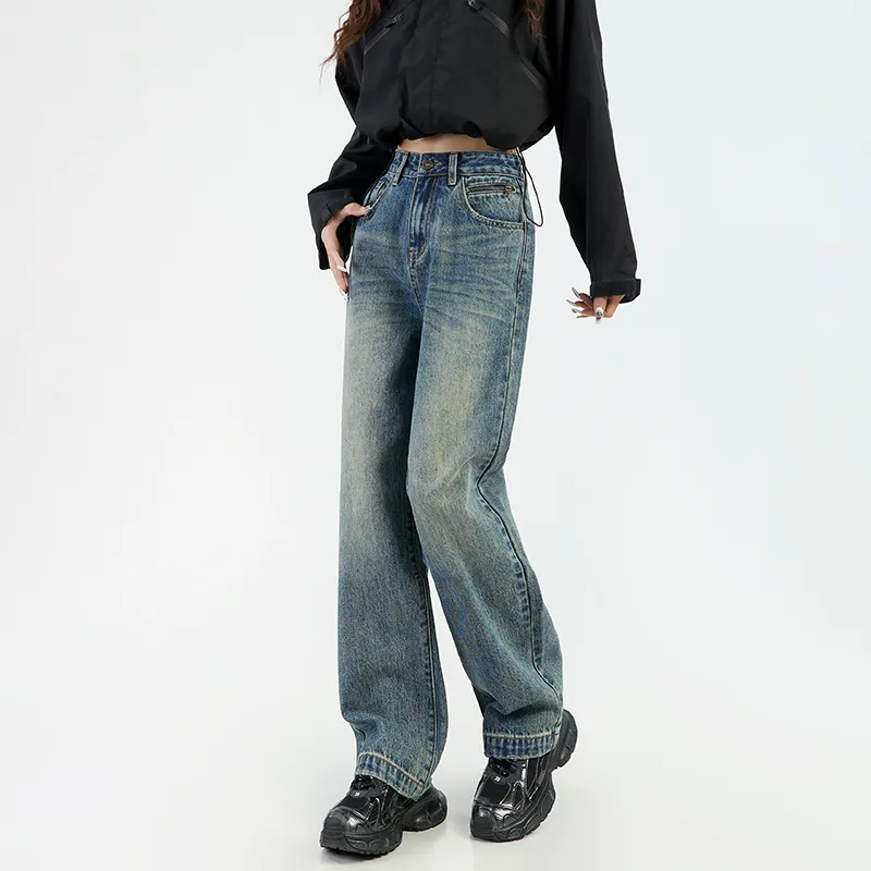Wen Shan Jeans Women's Vintage Blue-10