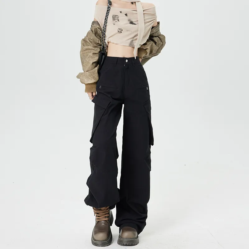 Wen Shan Casual Pants Women's Black-3
