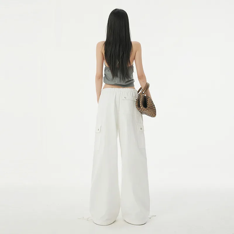 Wen Shan Casual Pants Women's White-4