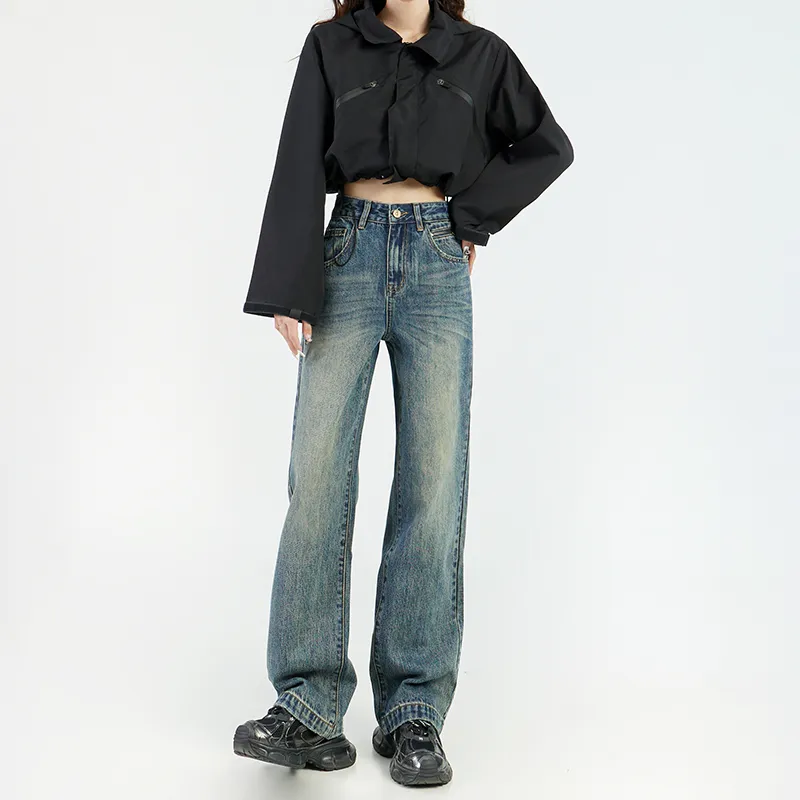 Wen Shan Jeans Women's Vintage Blue-9