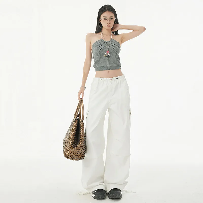 Wen Shan Casual Pants Women's White-3