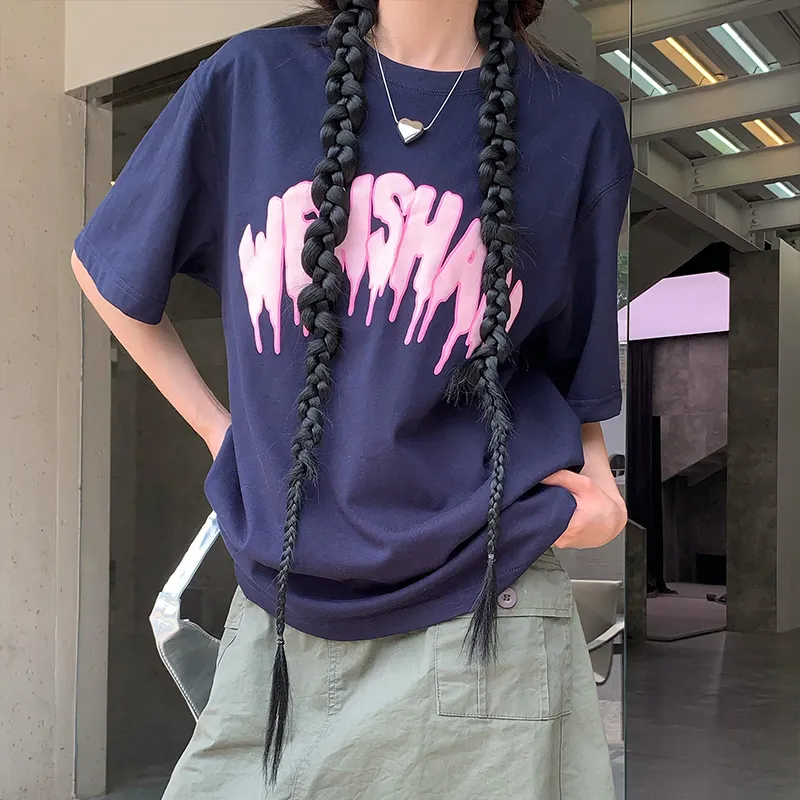 Wen Shan T Shirt Women's Navy Blue-2